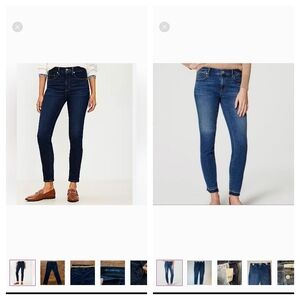 3 Pairs Loft Modern Skinny Jeans